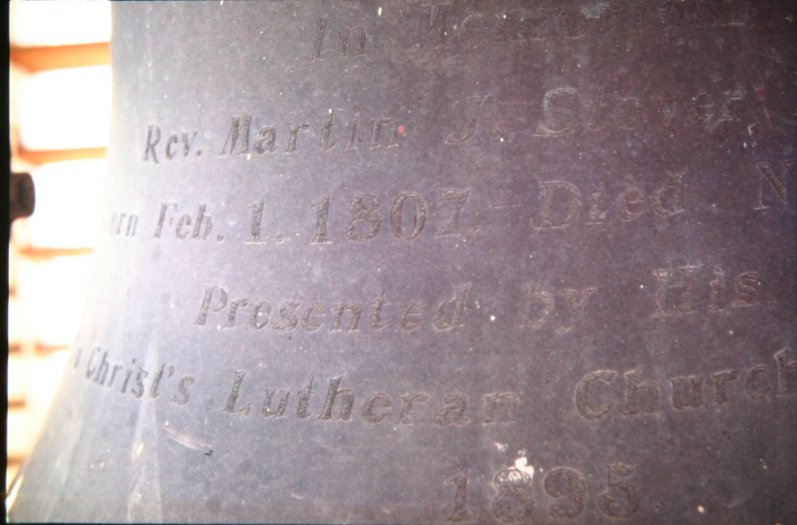 [ Inscription on the 1895 bell ]
